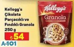 KELLOGG'S ÇİKOLATA PARÇACIKLI VE FINDIKLI GRANOLA 250 G